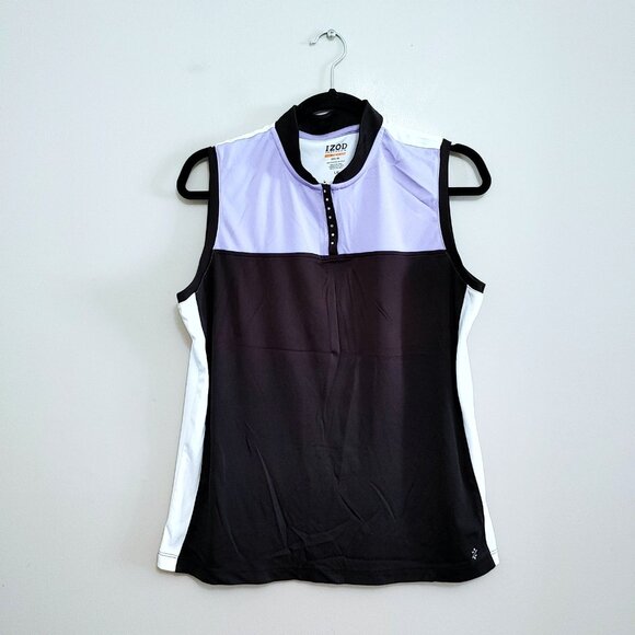 IZOD Preform Movement Cool FX Women's Golf Top 1/4 Zip Sleeveless Size Large - Picture 1 of 3
